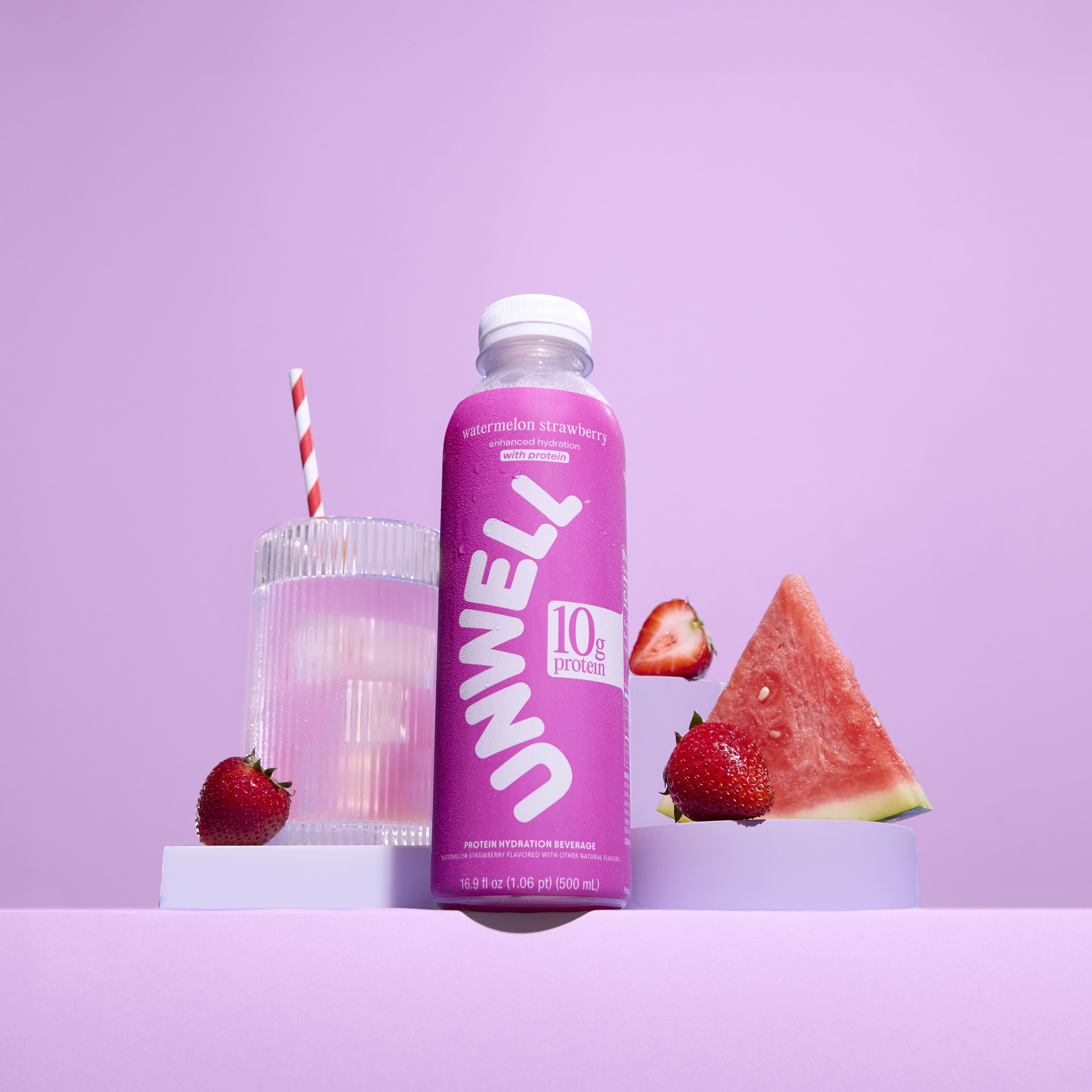 Alternative view of Watermelon Strawberry Protein Hydration Drink